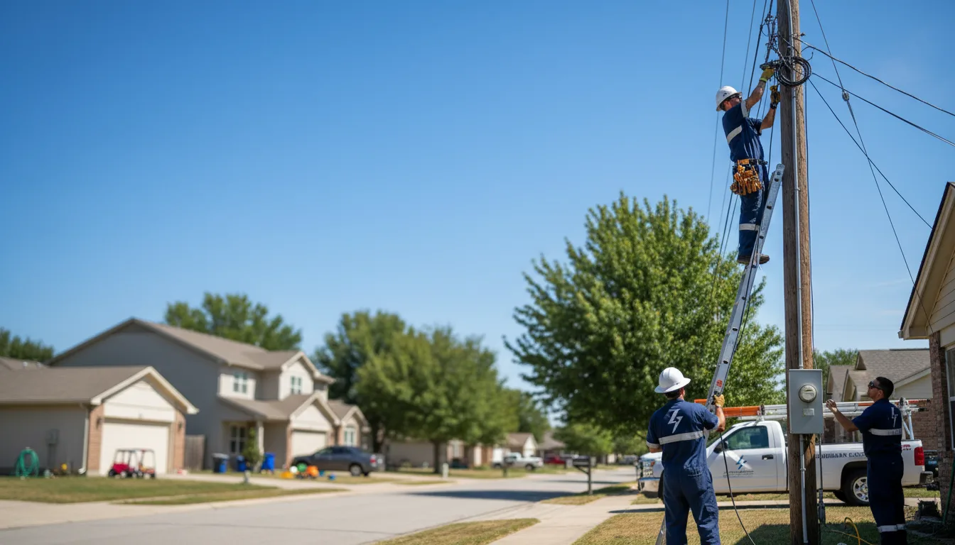 Residential electrician providing installation services in Hope, NJ